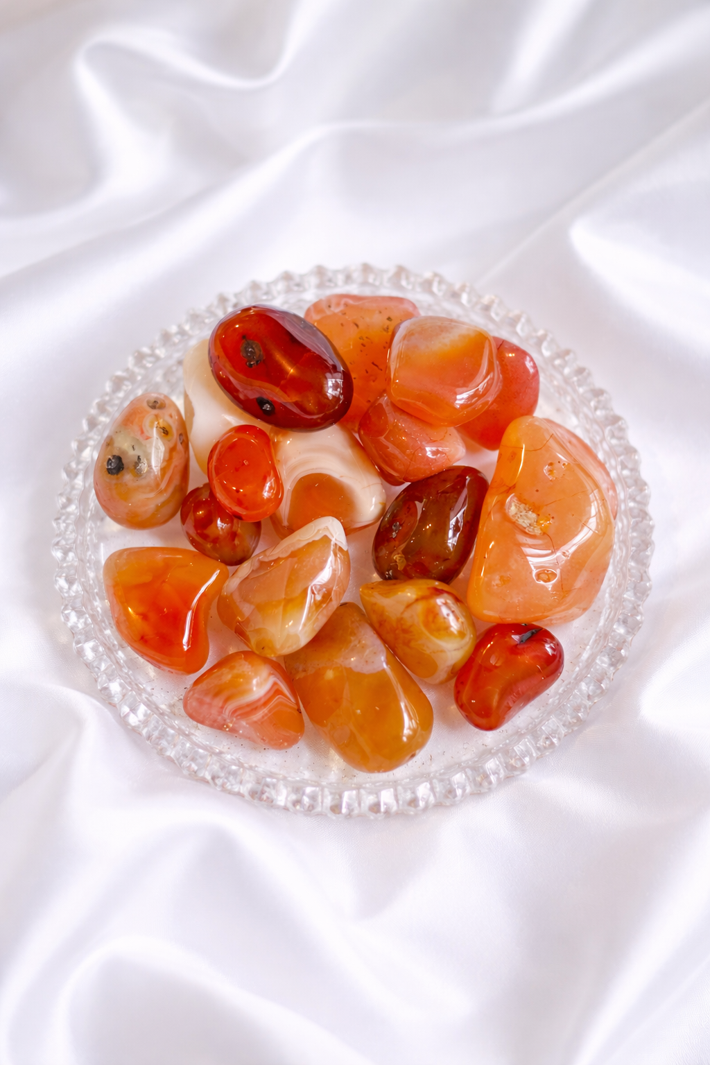 Carnelian tumblestone