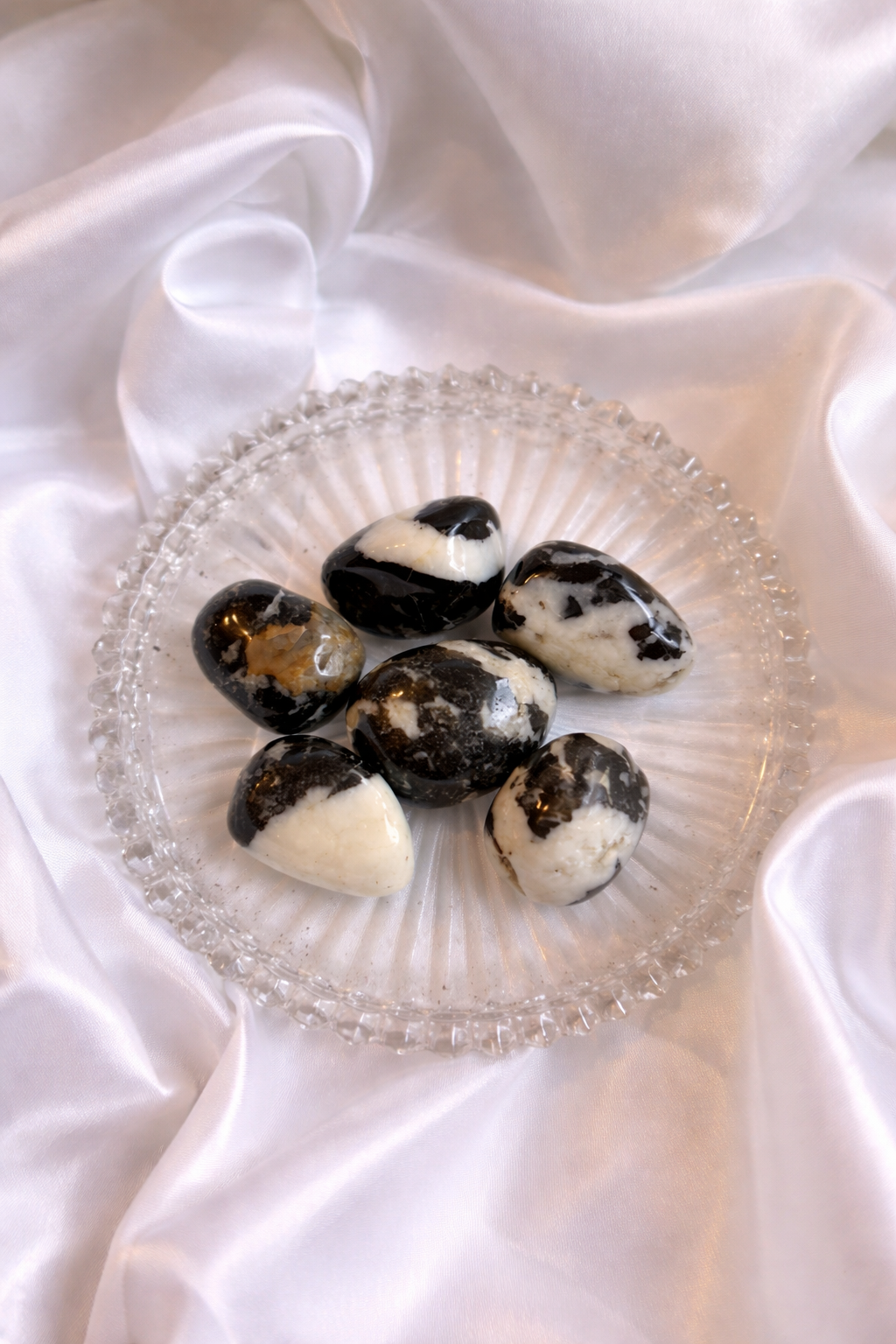 Zebra jasper tumblestone