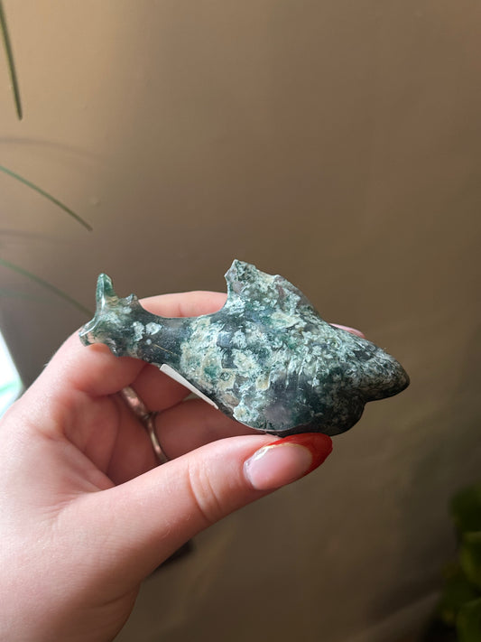 Moss agate shark