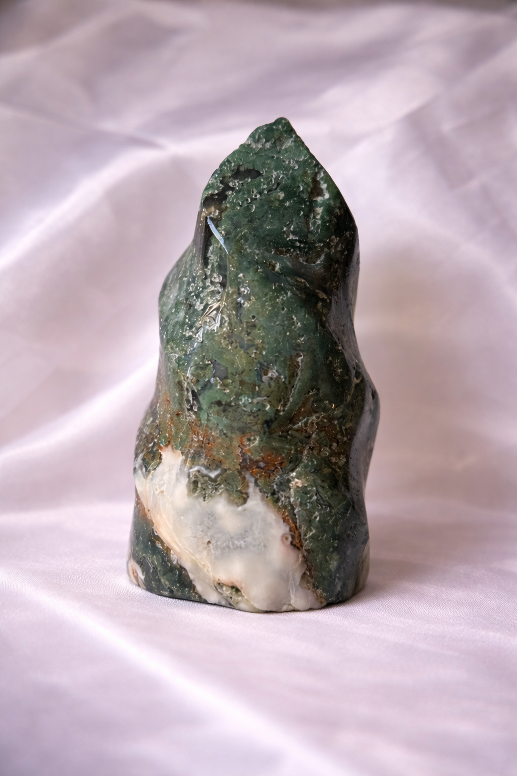 Moss agate flame