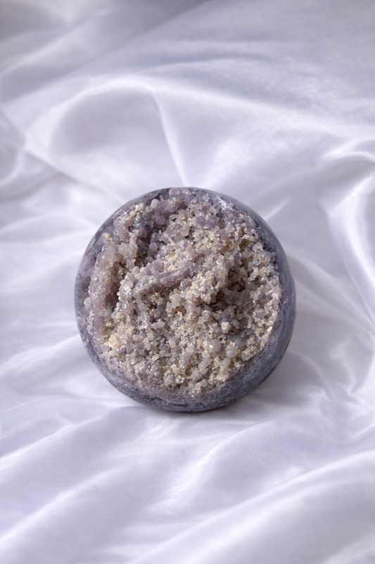 Grape agate sphere