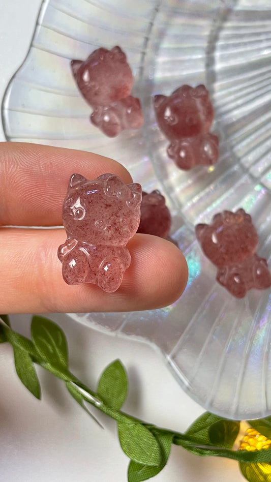 Strawberry quartz hello kitty
